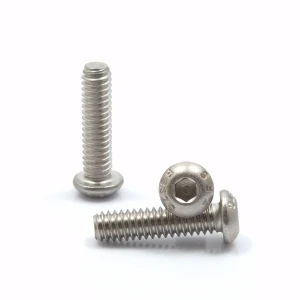 Śruba No"10 UNC(24)x1/4"(6mm)ANSI B18.3 (ISO 7380) Nierdzewna 18-8 (A2)