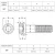 Śruba 5/8" UNC(11) ANSI B18.3(DIN 912) ASTM A574 (~Kl.12,9) RYSUNEK TECHNICZNY