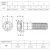śruba 1/4" UNF(28) ANSI B18.3 (DIN 912) Nierdzewna 18-8 (A2) RYSUNEK TECHNICZNY