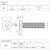 Śruba 3/4" UNC(10) ANSI B18.3 (DIN 7991) ASTM F835 (Kl.10,9/12,9) rysunek techniczny