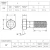 Śruba 7/8" UNF(14) ANSIB18.2.1 (DIN960) Grade 8 (~Kl.10,9) rysunek techniczny