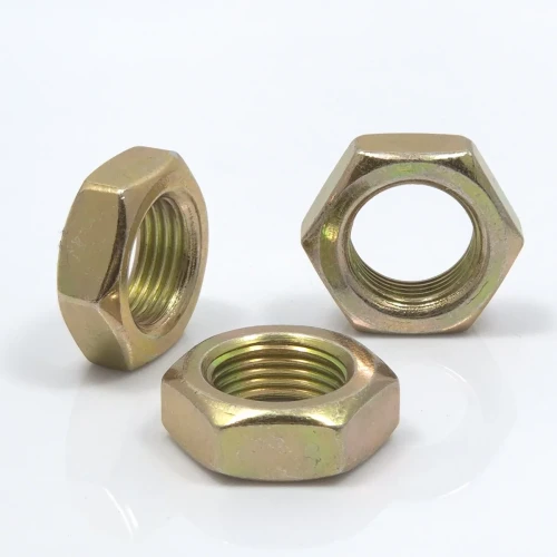 Nakrętka 3/4"UNF(16) NISKA DIN 936 Zn żółty